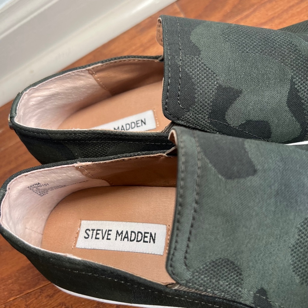 Steve Madden Women’s Zayna Slip On Camo Size 7.5 M - Picture 4 of 13